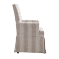 thumbnail image 4 of Wovenbyrd Lakeshore Classic Covered Arm Chair - Tan and Linen Stripe, 4 of 8