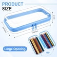 thumbnail image 2 of Funda rígida transparente con cierre, bolsa de plástico, bolsa de maquillaje transparente, 2 of 7