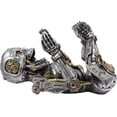 thumbnail image 5 of Ebros Steampunk Cyborg Robotic Terminator Skeleton Wine Bottle Holder 9.5"L, 5 of 8