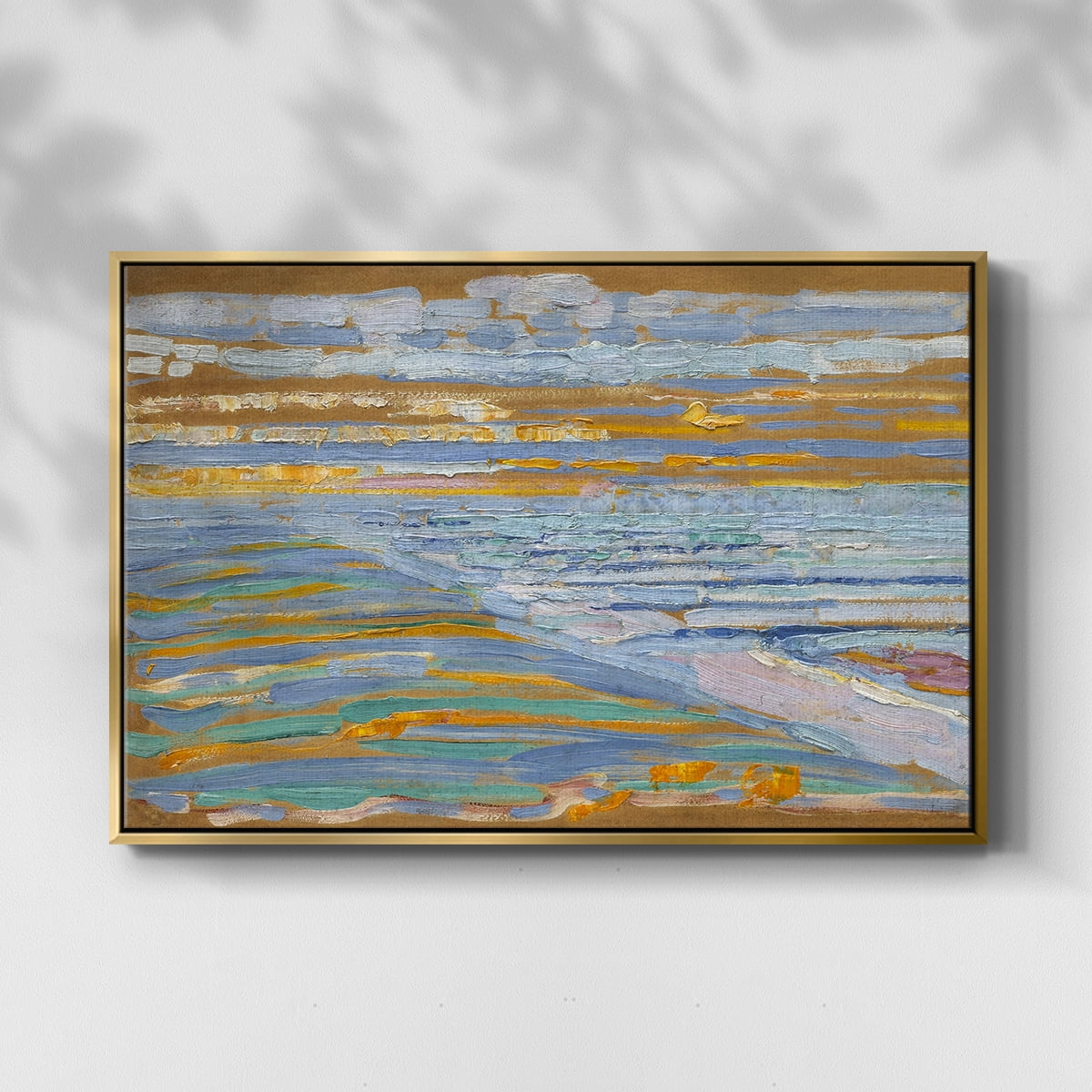 Vintage Landscape-CXIV By Wexford Home Framed in Gold Wood Gallery Wrapped Canvas 17 in. x 25 in.