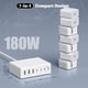 thumbnail image 5 of Cargador rápido USB-C GaN 180W de 7 puertos sccvee blanco, 5 of 5