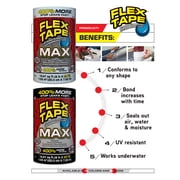 Flex Tape MAX Strong Rubberized Waterproof Tape - 8 x 25, White