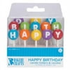 Oasis Supply Happy Birthday Letter Candle Holders with Candles, 2.5-Inch