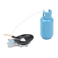 thumbnail image 3 of Miniature Kitchen Toy, Small Size Miniature Cookware Simulation Appearance  For Baby House Gas Stove With Pot And Spatula Set, 3 of 8