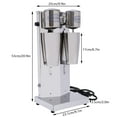 thumbnail image 2 of Commercial Milkshake Machine Maker Ice Cream Mixer Smoothie Blender Double Heads Milk Shaker, 2 of 20