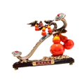 thumbnail image 4 of Estatua De Calabaza China Feng Shui Gloria Centro De Mesa Coleccionable Rojo, 4 of 9