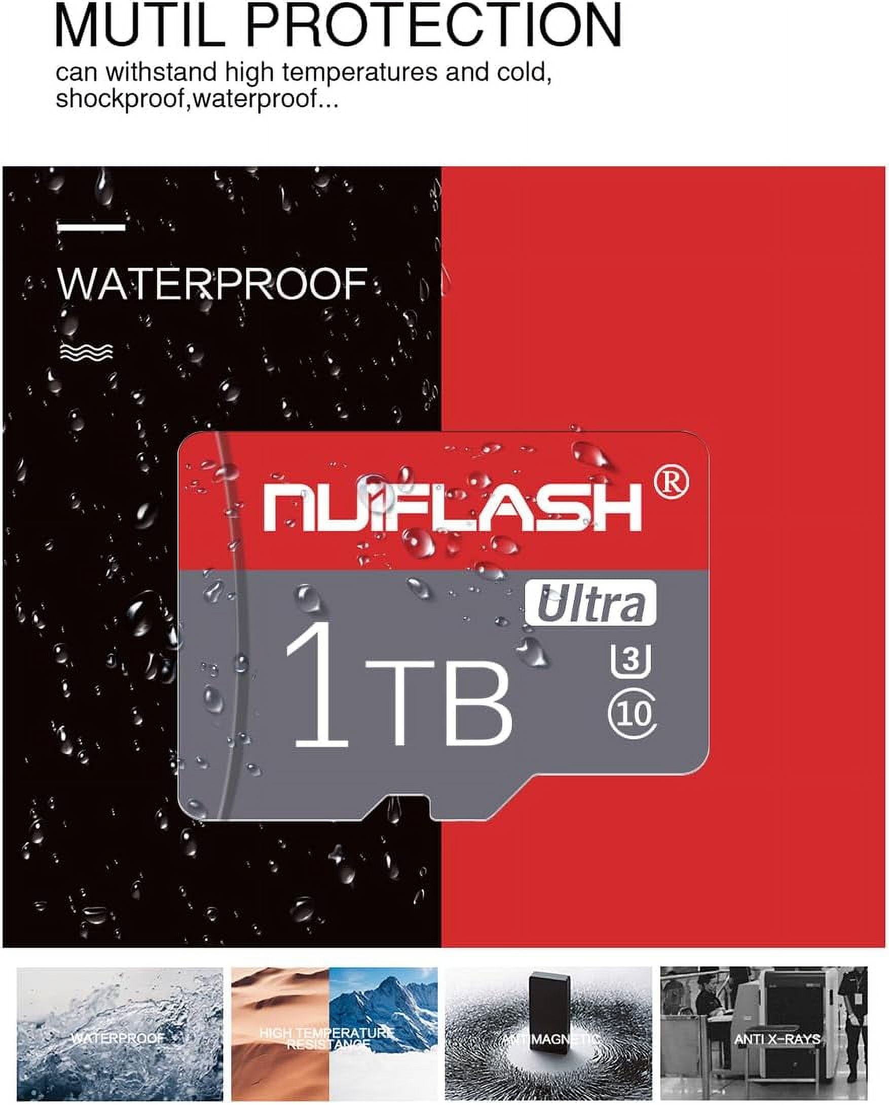 Micro SD Card 1024GB Memory Cards 1024GB Micro SD Memory Card Class 10 Fast Speed Flash Mini SD Card for Smartphones/Computer TF Card for Camera/Car Navigation