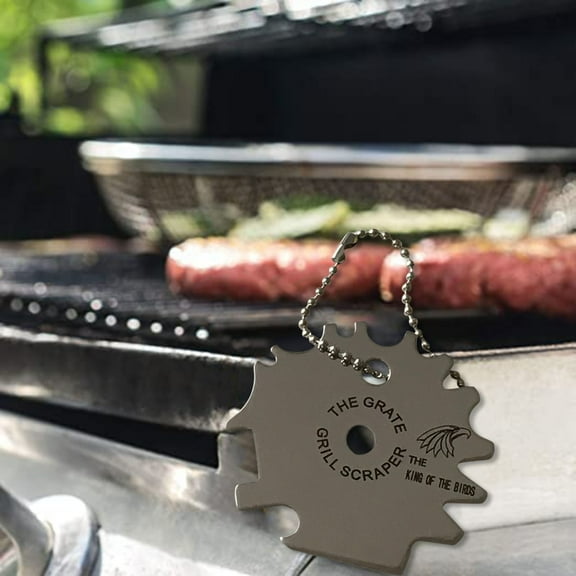 Multifunction Barbecue Cleaning Tool with Stainless Steel Cleaning Blade, THE GRATE Scraper for Grill SK-402 1PCS