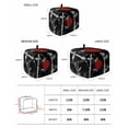 thumbnail image 2 of Black White Botanical Toaster Cover 2 Slice, Small Kitchen Appliance Covers, Red Moon Ink Wash Art Classic Toaster Oven Cover with Loop, Bread Machine Cover Polyester Dust Cover Protection, 2 of 4