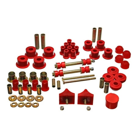 Hyper Flex Master Bushing Energy Suspension 66-76 Chrysler A Body - Dart/Demon/Duster/Valiant Red Hyper-flex Master Bushing Se ()
