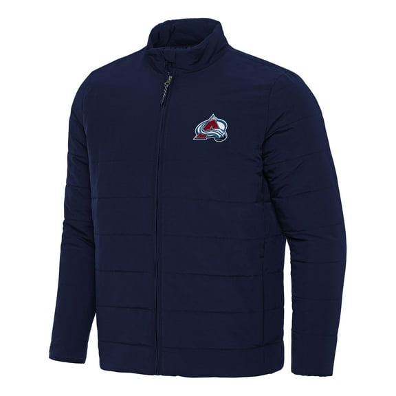 Men's Antigua Navy Colorado Avalanche Swelter Full-Zip Puffer Jacket