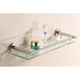 thumbnail image 1 of Aluminum Bathroom Glass Shelves Tempered Glass Rectangular 1 Ply Extra Thick Silver Sand Spray Wall Mount, 1 of 4