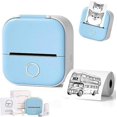 thumbnail image 1 of EIGTHTAIL Print Pod  Print Pods Mini Printer  Pocket Mini Printer  Mini Pocket Sticker Printer Inkless Sticker Printer for DIY Scrapbook  Fast Printing Portable Mini Thermal Printer (Blue, 1 of 8