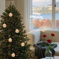thumbnail image 4 of Fiudx Liquidación de ofertas flash Bolas de Navidad Bolas de decoración para árbol de Navidad Bolas de polvo Colgantes de Navidad 6 cm Decoración navideña Colgante pequeño, 4 of 6