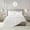 White, variant on 6 Piece Solid Color Satin Sheet Set (1*Flat Sheet + 1* Fitted Sheet + 4*Pillowcases), Luxurious And Silky With Natural Sheen, Fits Up To 16" Mattress