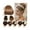 Bleach Blonde, variant on Synthetic Straight Hair Bun Hairpiece - Drawstring Updo Chignon Clip-in Extension for Women