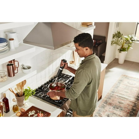 KitchenAid - Cordless Variable Speed Hand Blender with Chopper and Whisk attachment - KHBBV83 - Black Matte