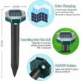 thumbnail image 2 of 8 Solar-Powered Ultrasonic Repellent Spikes for Moles, Snakes, and Voles - Compatible with Lawn, Garden, and Yard, 2 of 5