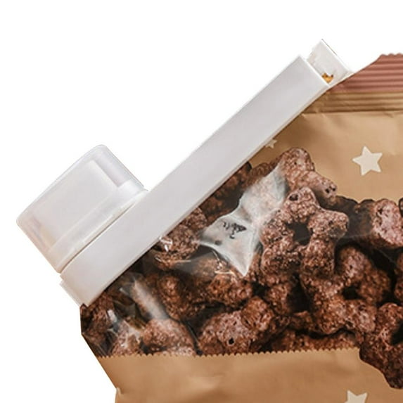 Erty Snack Bag Clip with Spout Kitchen Chip Bag Clips with Cover Pour and Seal Food Snack Bag Clips Keep Food Fresh Great Kitchen Gadgets skilful