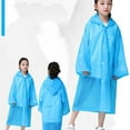 thumbnail image 5 of Kids Rain Raincoat For Girls Boys Reusable EVA Clear Portable Rain Coats Lightweight Jackets With Hood, 5 of 5