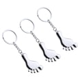 thumbnail image 4 of 3pcs Pieds en Forme de Porte-Clés Décoratif Porte-Clés Pendentif Simple Porte-Clés, 4 of 9