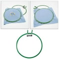 thumbnail image 3 of Embroidery Hoop Cross Stitch Spring Tension Frame Holder Round Loop Frame Adult DIY Display Supplies green, 3 of 9