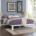 thumbnail image 5 of Modway Corinne Modern Sturdy Powder Coated Steel Full Bed Frame in White, 5 of 5