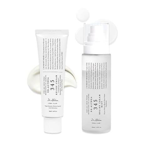 Set de crema y spray calmante Dr. Althea 345 | Calma, hidrata y repara la piel sensible | Set vegano coreano para el cuidado de la piel, apto para todo tipo de piel