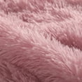 thumbnail image 5 of PiccoCasa 2Pcs Decorative Throw Pillow Cover Faux Fur Cushion Cover, Dark Pink, 20"x20", 5 of 6