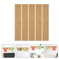 thumbnail image 4 of 5Pcs Light Brown Rectangular Cork Bulletin Board Strips for Message Display, 4 of 8