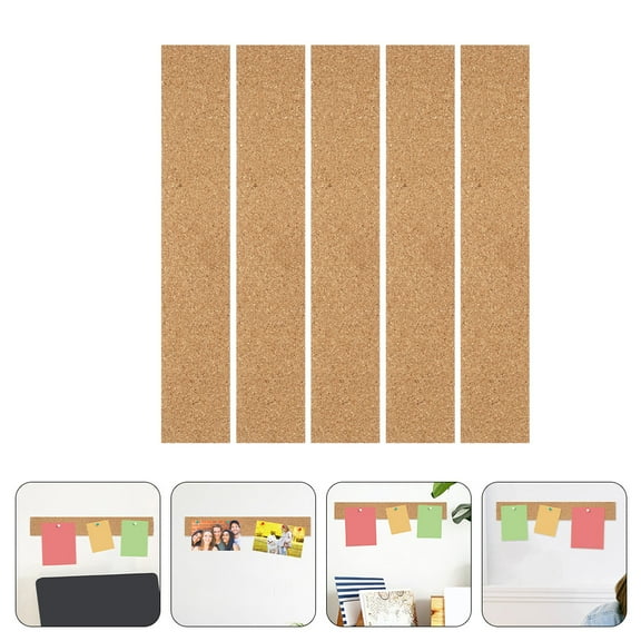 FRCOLOR Light Brown Cork Bulletin Strips for Office Use Self Adhesive Memo Board Strip Long Enough to Hold Pushpins