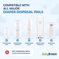 thumbnail image 5 of BabyBreeze Diaper Pail Refills Bags for Diaper Genie - 2240 Count 8-Pack, 5 of 10