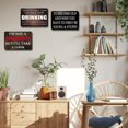 thumbnail image 4 of Placa Metal Vintage Con Frase Humorística Pintura Hierro Rectangular 40x30cm 3 Uds., 4 of 9