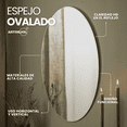 thumbnail image 3 of Espejo Ovalado 4 Mm 60x120 Cm Decoración Hogar Imagen Sin Distorsión, 3 of 7