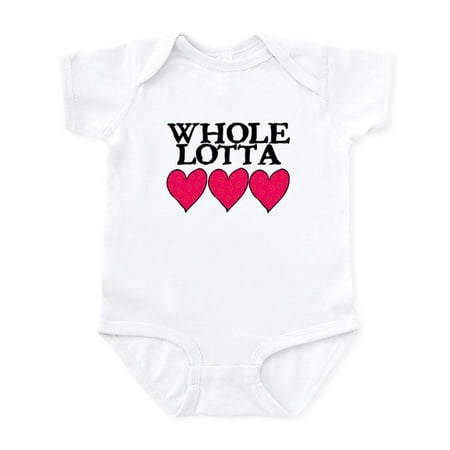 

CafePress - WHOLE LOTTA LOVE (HEARTS) Infant Bodysuit - Baby Light Bodysuit Size Newborn - 24 Months