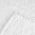 thumbnail image 5 of Superior Arctic Fleece Boho Knit Jacquard Blanket, Twin, White, 5 of 7