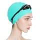thumbnail image 1 of Gorro de natación Gorro de silicona elástico con forma de gota de agua para hombres y mujeres, 1 of 7