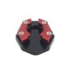 thumbnail image 5 of Placa de soporte de motocicleta, base deslizante duradera para almohadilla rojo Cola Soporte de placa de pie de apoyo, 5 of 8