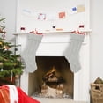 thumbnail image 6 of Cable Knit Christmas Stockings, 18 Inch Diamond Pattern Hanging Stocking, Indoor Outdoor Festive Christmas Decorations for Fireplace Mantel, Christmas Tree, Storage Candy and Christmas Holiday Gifts, 6 of 7