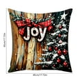 thumbnail image 4 of Xuniizn Christmas Pillow Covers 18x18 inch Xmas Decorations Soft Plush Faux Fur Wool Christmas Throw Pillow Cases Winter Holiday Decor for Sofa Living Room, 4 of 7