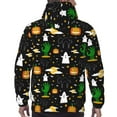 thumbnail image 7 of Kdxio Halloween Print Mens Casual Hooded Collar Drawstring Hoodies Pullover Sweatshirts Casual Long Sleeve Shirts-Small, 7 of 7