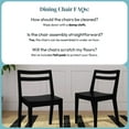 thumbnail image 5 of Now Furniture Dining Chairs Set of 2, Solid Wood Modern Kitchen Chair, 5 of 7
