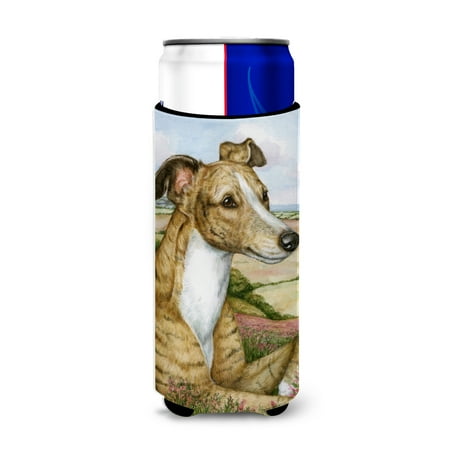 

Caroline s Treasures CDCO0385MUK Lurcher by Debbie Cook Ultra Beverage Insulators for slim cans Slim Can multicolor