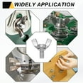 thumbnail image 6 of Uxcell 15 Pack 1/4-20" x 3/8" Wing Butterfly Screw Bolts, 304 Stainless Steel Machine Fastener, Thumb Hand Screws for Electronic Equipment, Silver Tone, 6 of 6