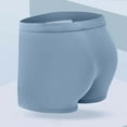thumbnail image 3 of Yievot Boxer Briefs for Men Ice Silk modal comfort Underwear Solid Color Trunks Support Pouch Underpants, 3 of 5