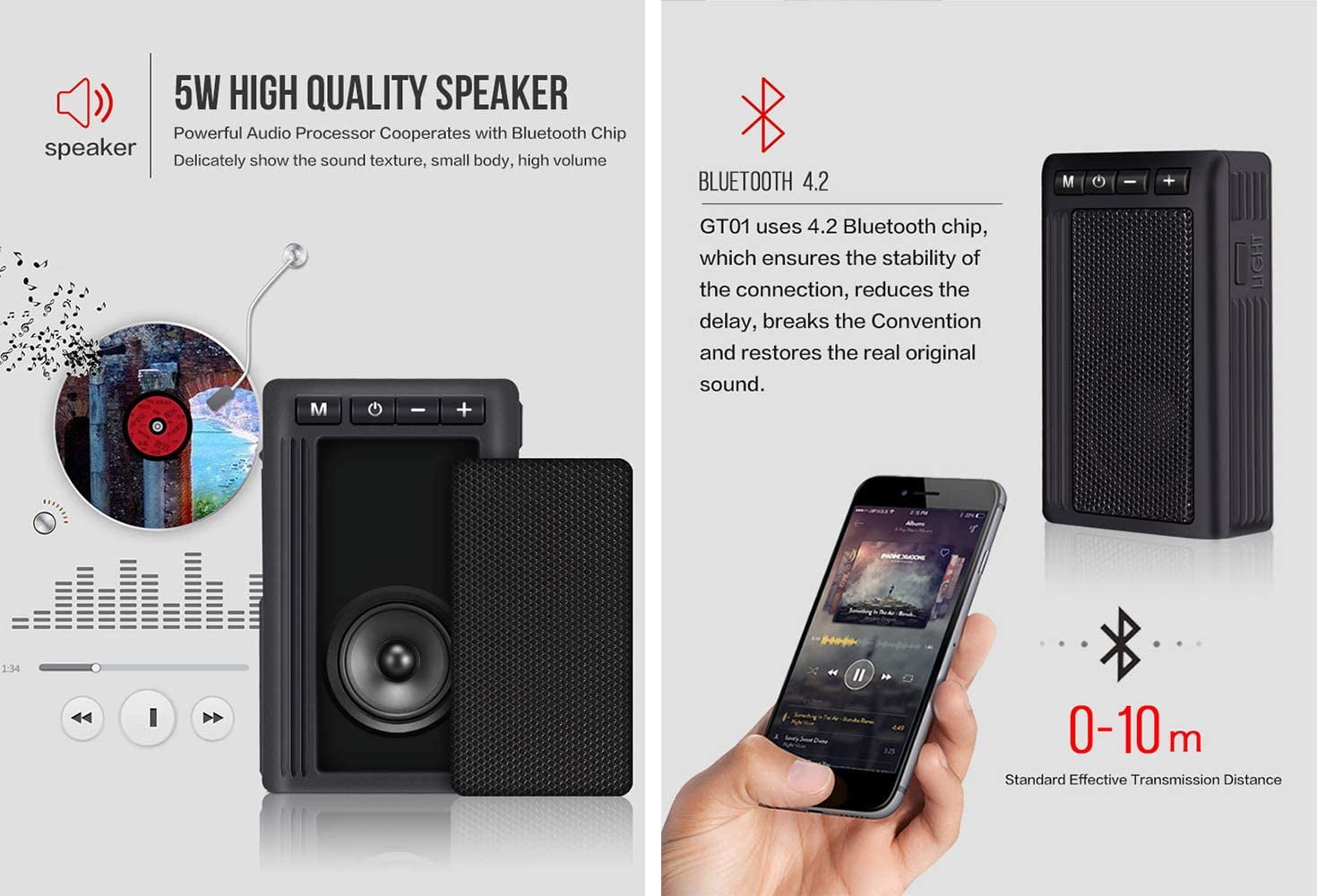 small mp3 player with speaker