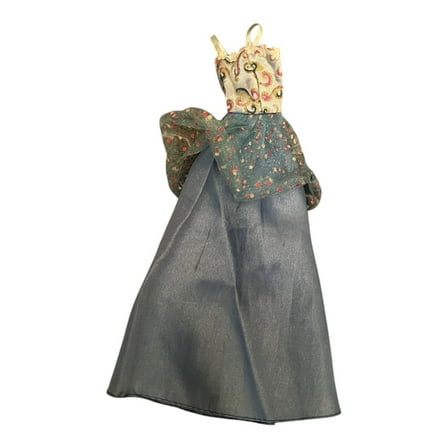 Doll Clothes Blue Dress Long Ball Gown