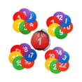 thumbnail image 4 of 24 Uds. Marcadores de puntos deportivos de 9 pulgadas discos planos antideslizantes con bolsa de malla puntos de agilidad de suelo conos de campo, 4 of 9