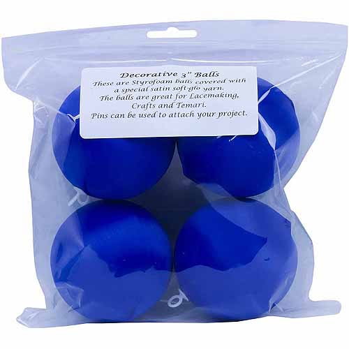 Satin Balls, 3", 4pk