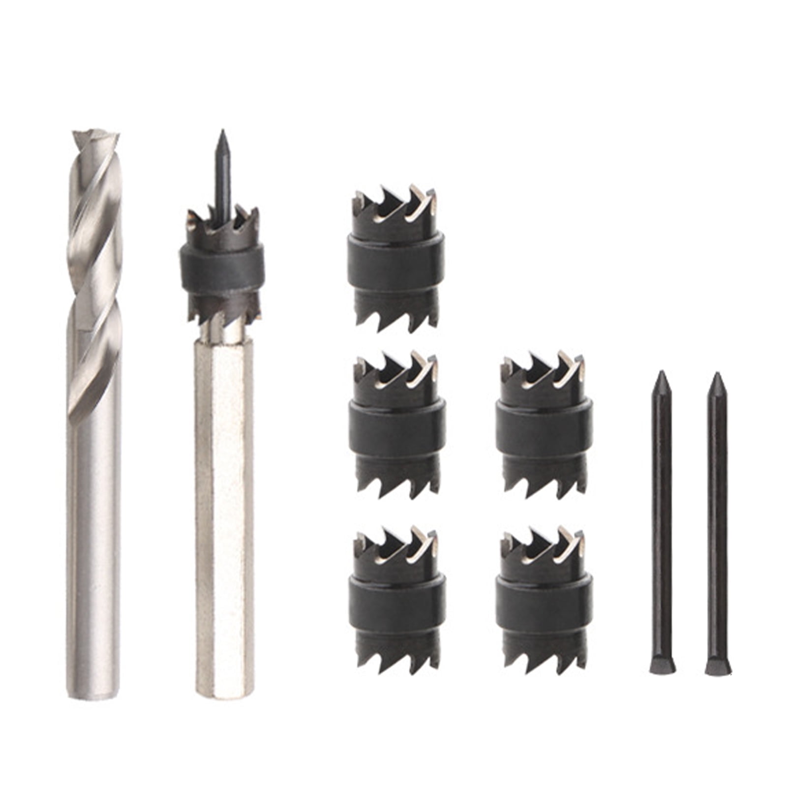 9X Electric Welding Drill Kit, Double-sided Blades Cutter Set for Power Drill Spot Welding Hex